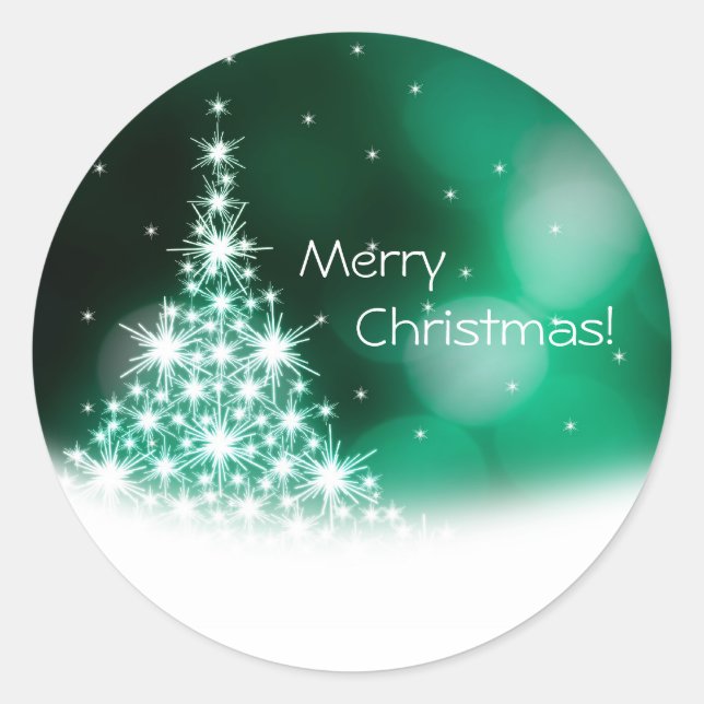 Rond sticker Joyeux Noël (Devant)