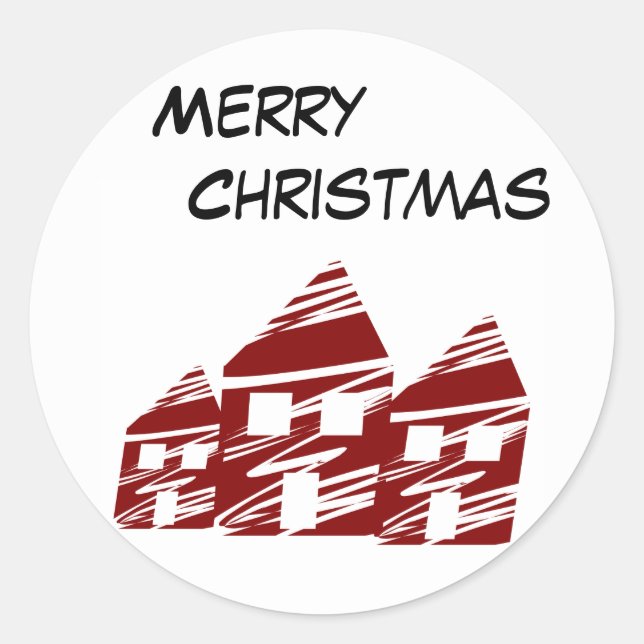Rond Sticker Joyeux Noël (Devant)