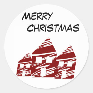 Rond Sticker Joyeux Noël