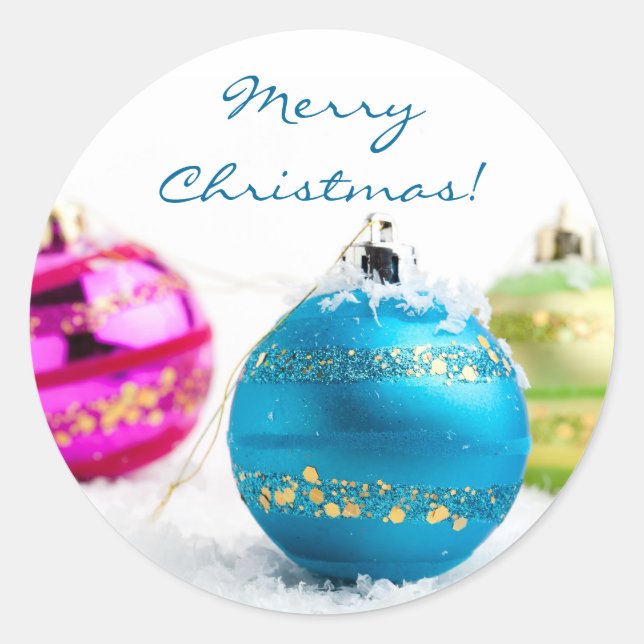 Rond sticker Joyeux Noël (Devant)