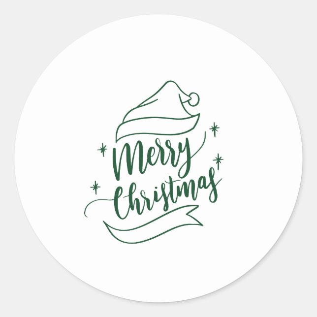 Rond sticker Joyeux Noël (Devant)