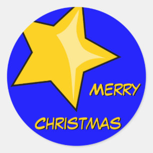 Rond Sticker Joyeux Noël