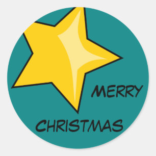 Rond Sticker Joyeux Noël