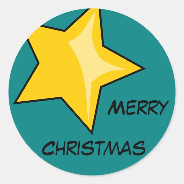 Rond Sticker Joyeux Noël (Devant)