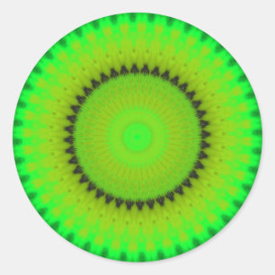 Rond Sticker kaléidoscope