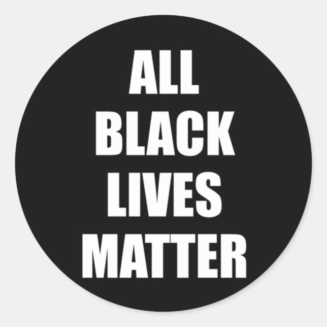 Rond Sticker Kamala Harris All Black Lives (Devant)