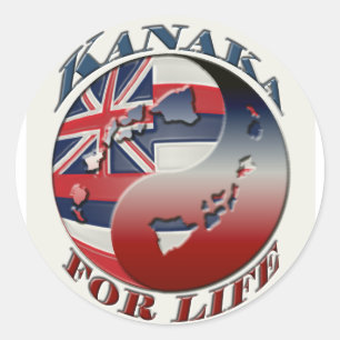 Rond Sticker Kanaka For Life
