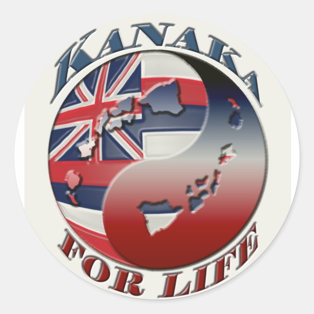 Rond Sticker Kanaka For Life (Devant)