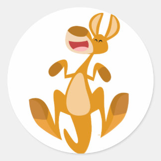 Rond Sticker Kangaroo pour un joli dessin