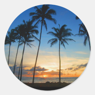 Rond Sticker Kapa'a Sunrise