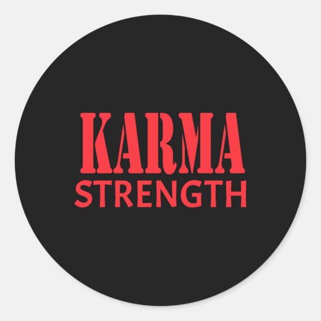 Rond Sticker Karma Strength (Devant)