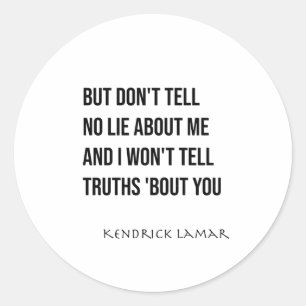 Rond Sticker Kendrick Lamar - Euphoria (punchline)