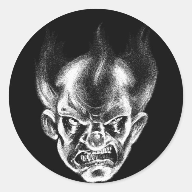Rond Sticker Killa Klown BlackLines (Devant)