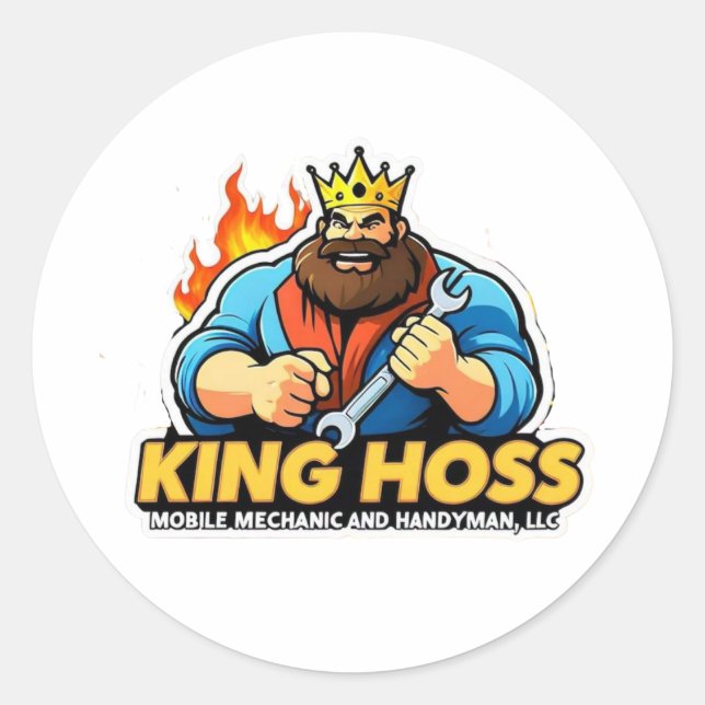 Rond Sticker King Hoss (Devant)