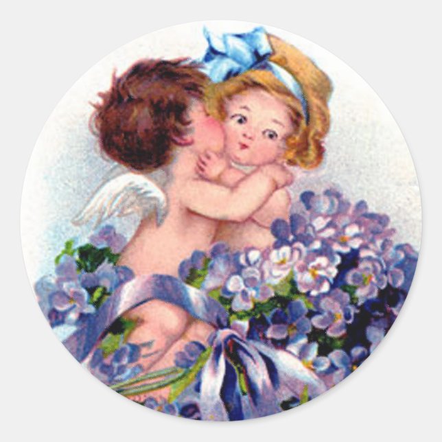 Rond Sticker Kiss Cupid (Devant)