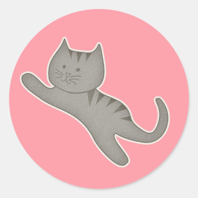 Rond Sticker Kitty Kat (Devant)
