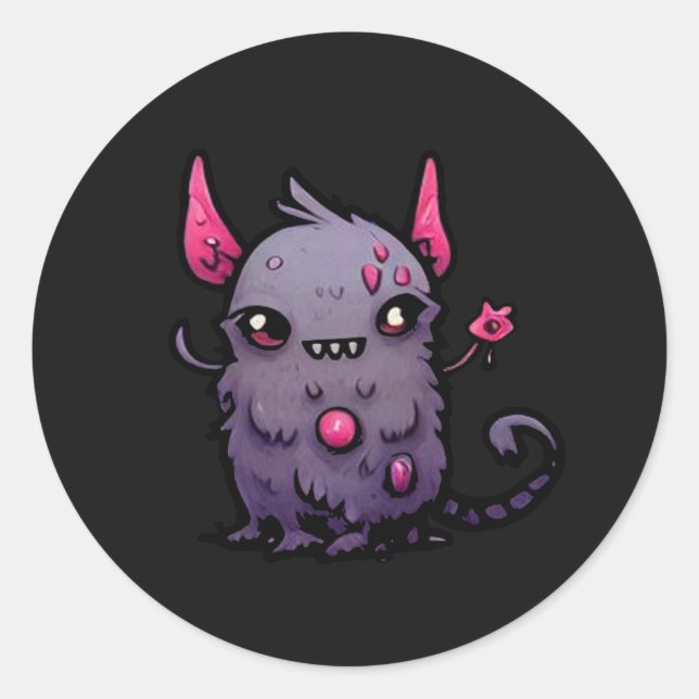 Rond Sticker Kitty Pestilence - Chat Déplaisant Plague (Devant)