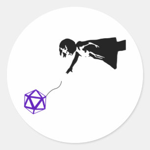 Rond Sticker Kleros Girl