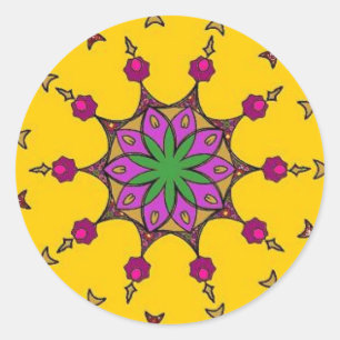 Rond sticker kolam