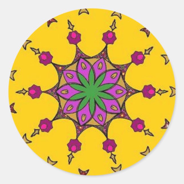 Rond sticker kolam (Devant)