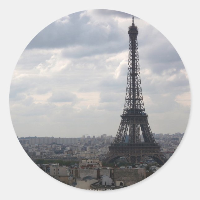 Rond Sticker La Tour Eiffel (Devant)