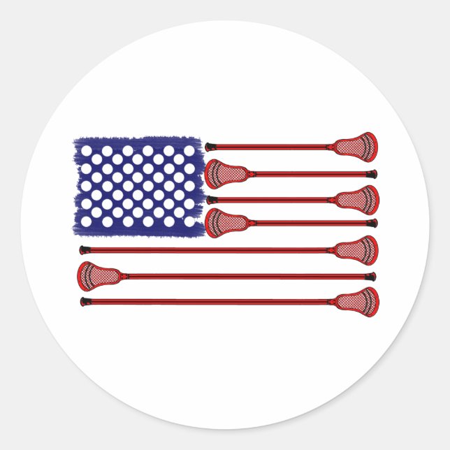 Rond Sticker Lacrosse Designs AmericasGame2 (Devant)