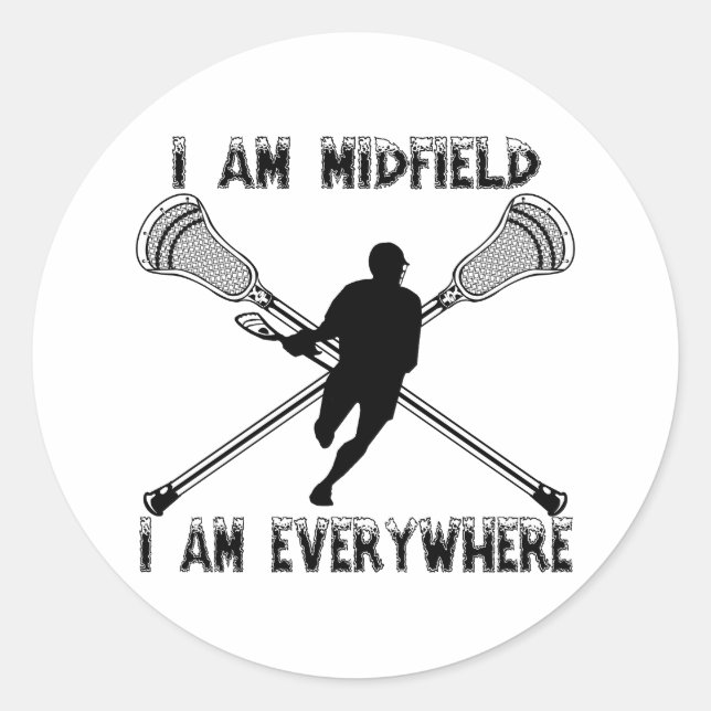 Rond Sticker Lacrosse Midfield partout (Devant)