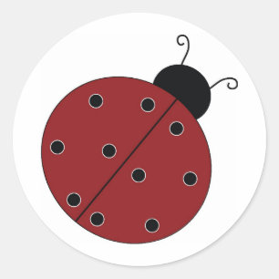Rond Sticker Ladybug