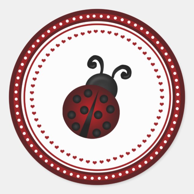 Rond Sticker Ladybug (Devant)