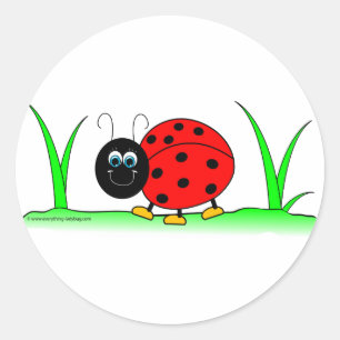 Rond Sticker Ladybug