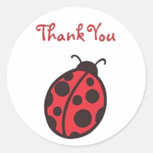 Rond Sticker Ladybug