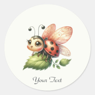 Rond Sticker Ladybug