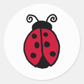 Rond Sticker Ladybug