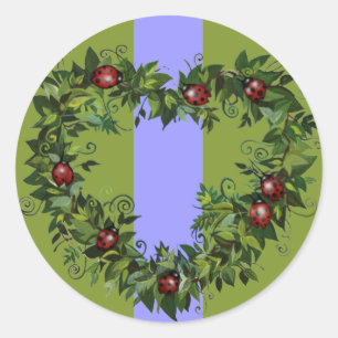 Rond Sticker Ladybug Love