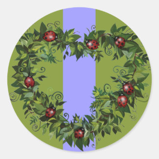 Rond Sticker Ladybug Love