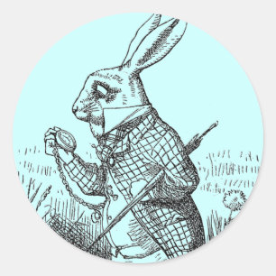 Rond Sticker lapin