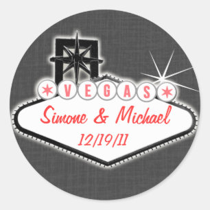 Rond Sticker Las Vegas