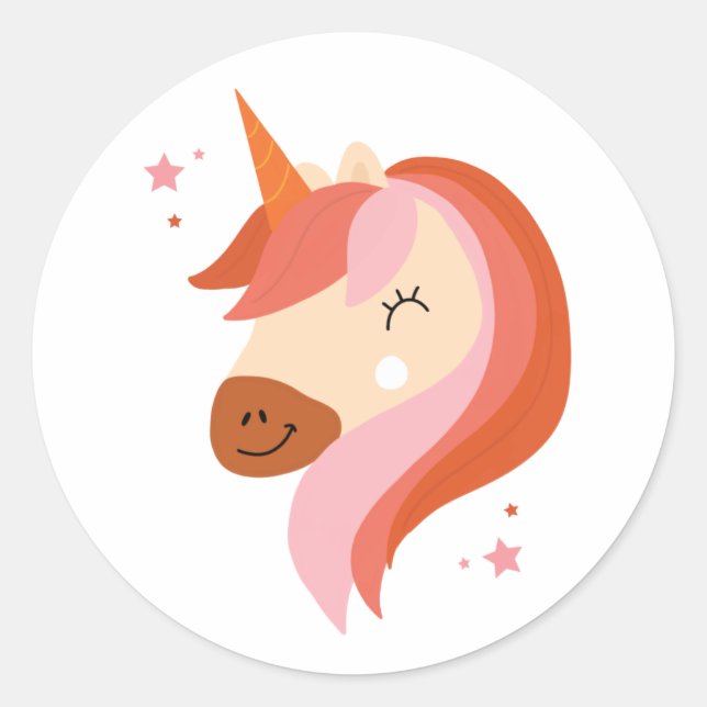 Rond Sticker Lena Unicorn (Devant)