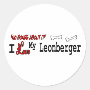 Rond Sticker Leonberger (I Love)