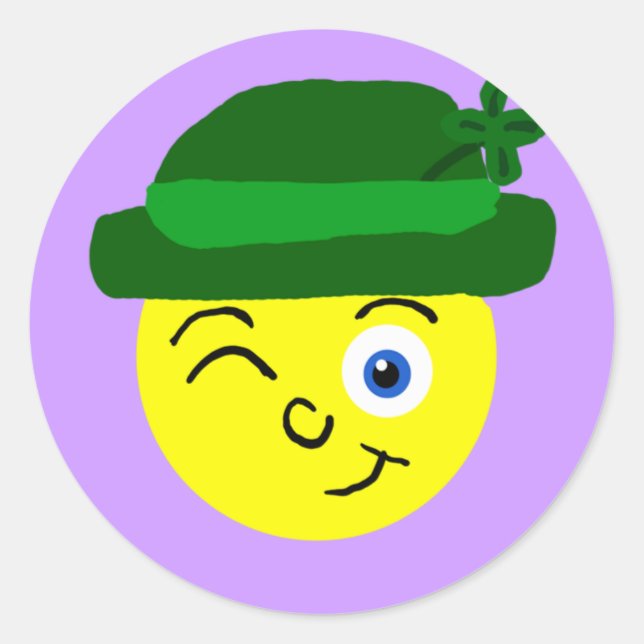 Rond Sticker Leprechaun (Devant)