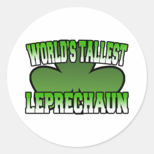 Rond Sticker Leprechaun le plus haut du monde