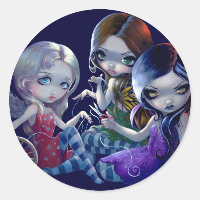Rond Sticker "Les Trois Fates" (Devant)
