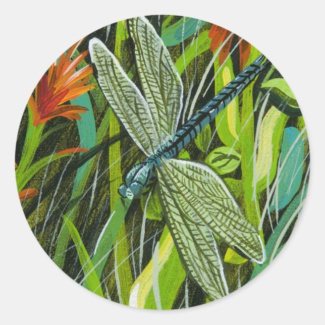 Rond Sticker "libellule" (Devant)