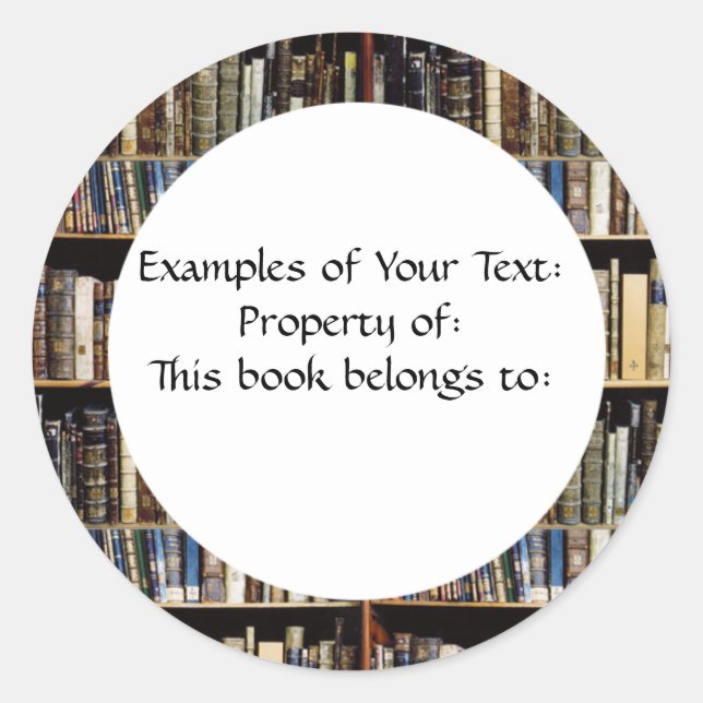 Rond Sticker Librairie (Devant)