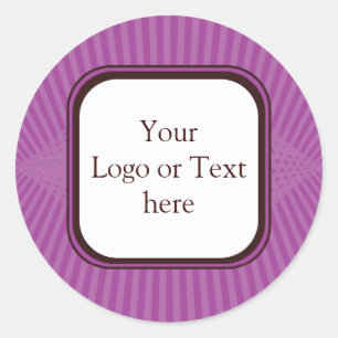 Rond Sticker Lilac Spring Rays