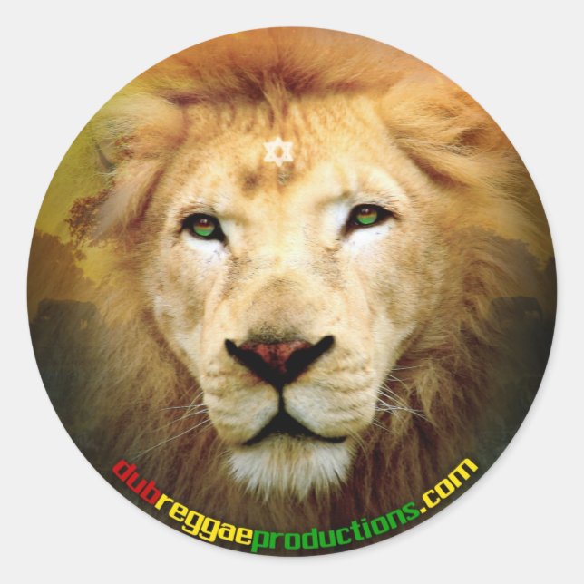 Rond Sticker Lion Amour (Devant)