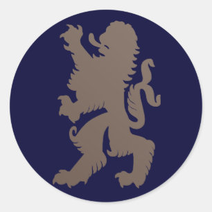 Rond Sticker Lion puissant