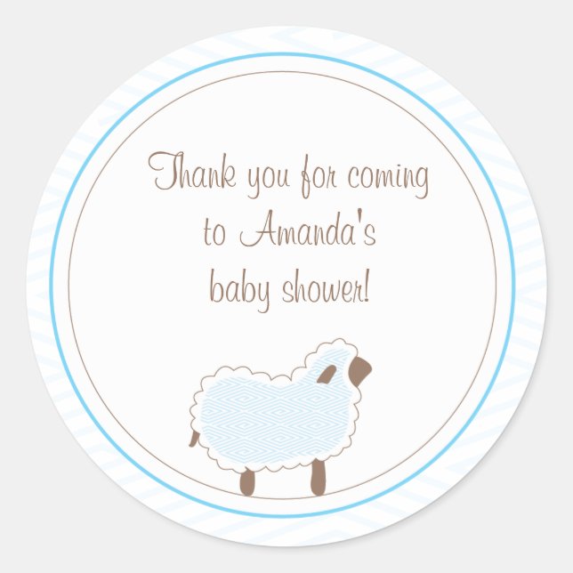 Rond Sticker Little Lamb Faver (Devant)
