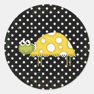 Rond sticker Little Turtle