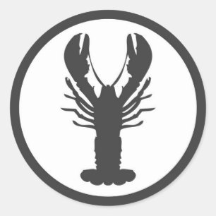 ROND STICKER LOGO LOGO LOBSTER
